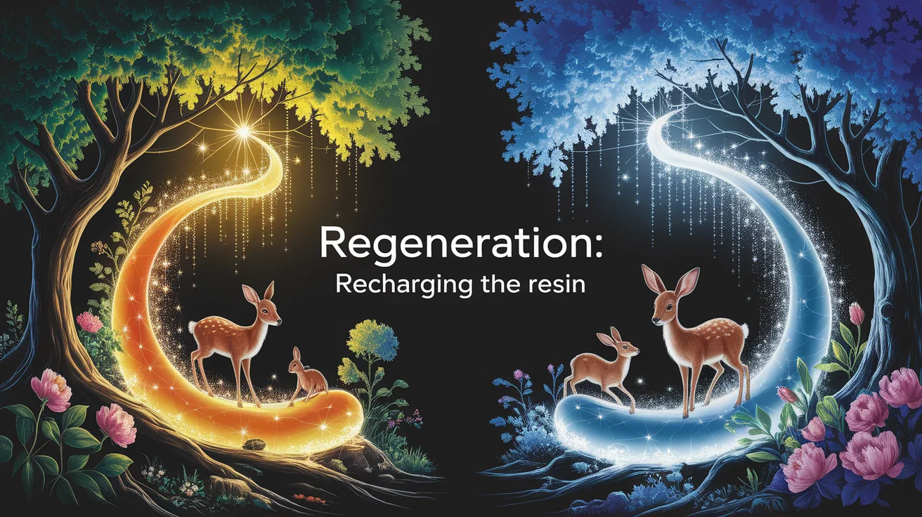 Illustration for Regeneration: Recharging the Resin