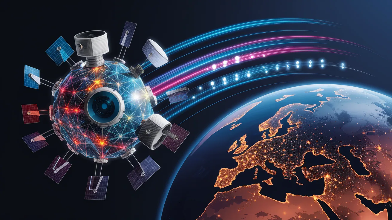 Illustration for Satellite Constellation: The Space Network