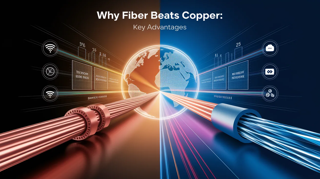 Illustration for Why Fiber Beats Copper: Key Advantages