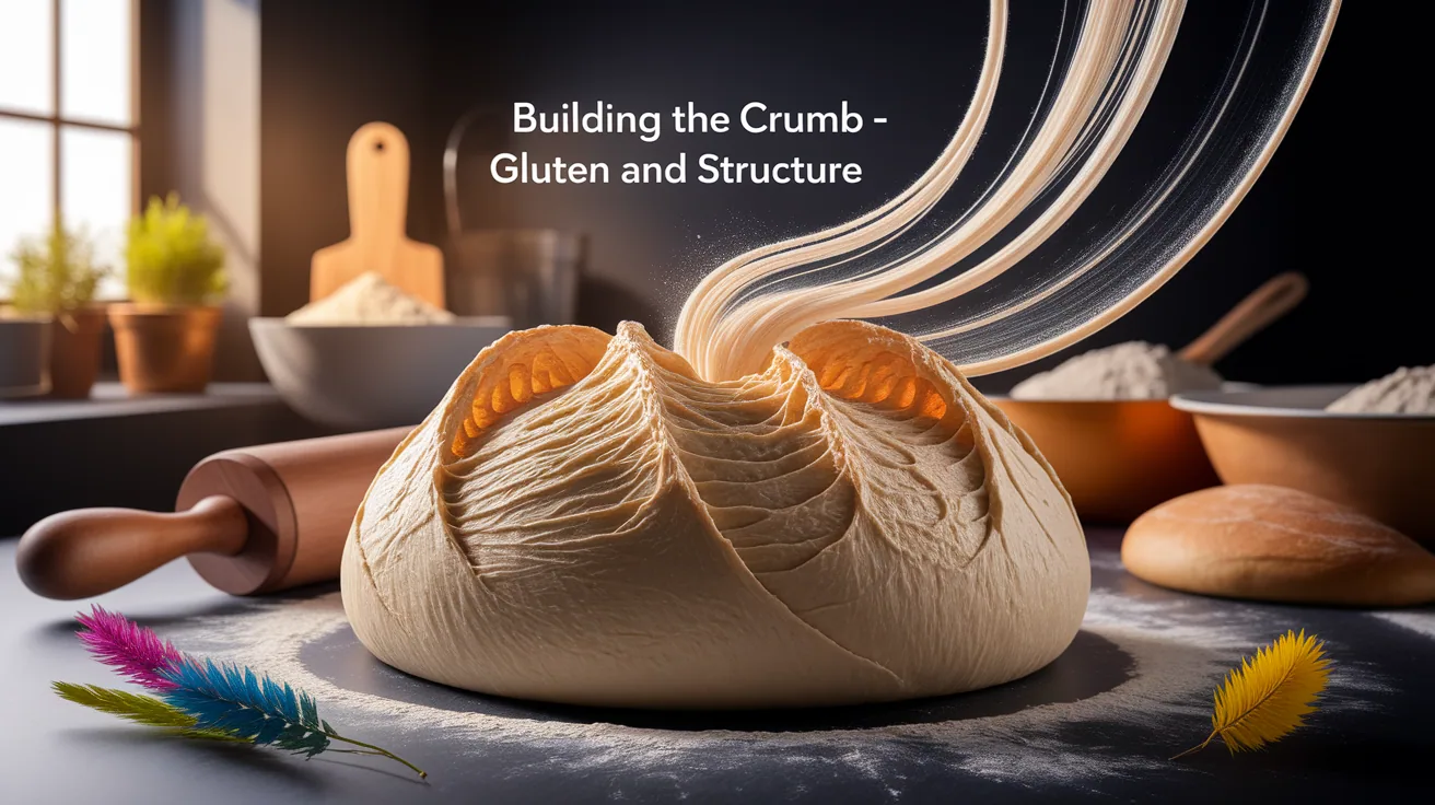 Illustration for Building the Crumb – Gluten and Structure