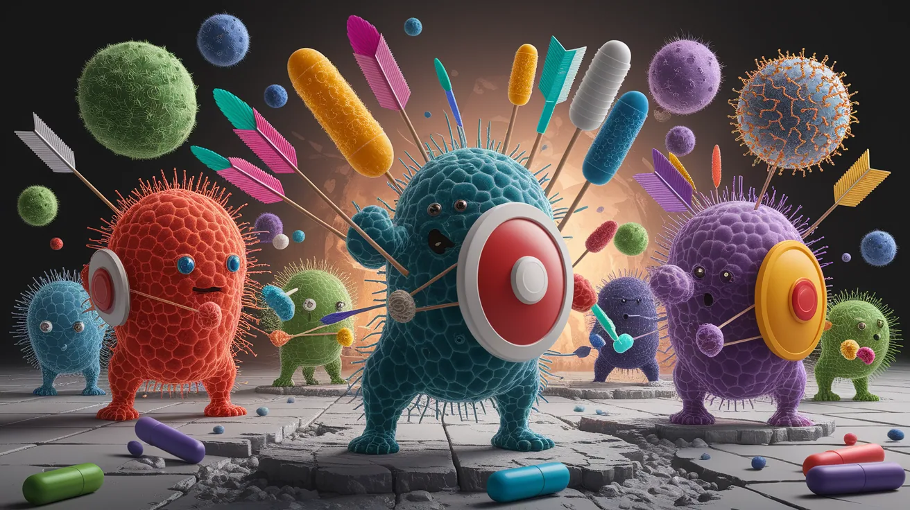 Illustration for Weapons Bacteria Wield: Key Resistance Mechanisms