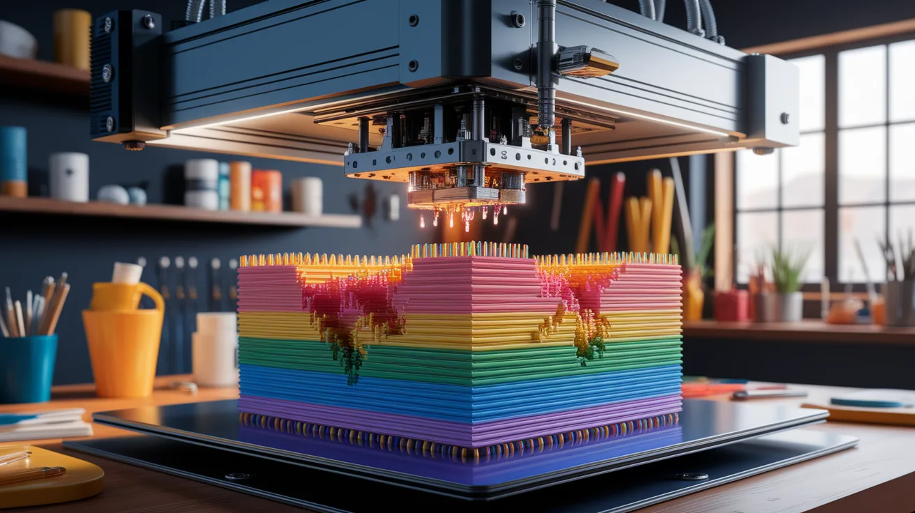 Illustration for Building Layer by Layer: How the Printer Deposits Material
