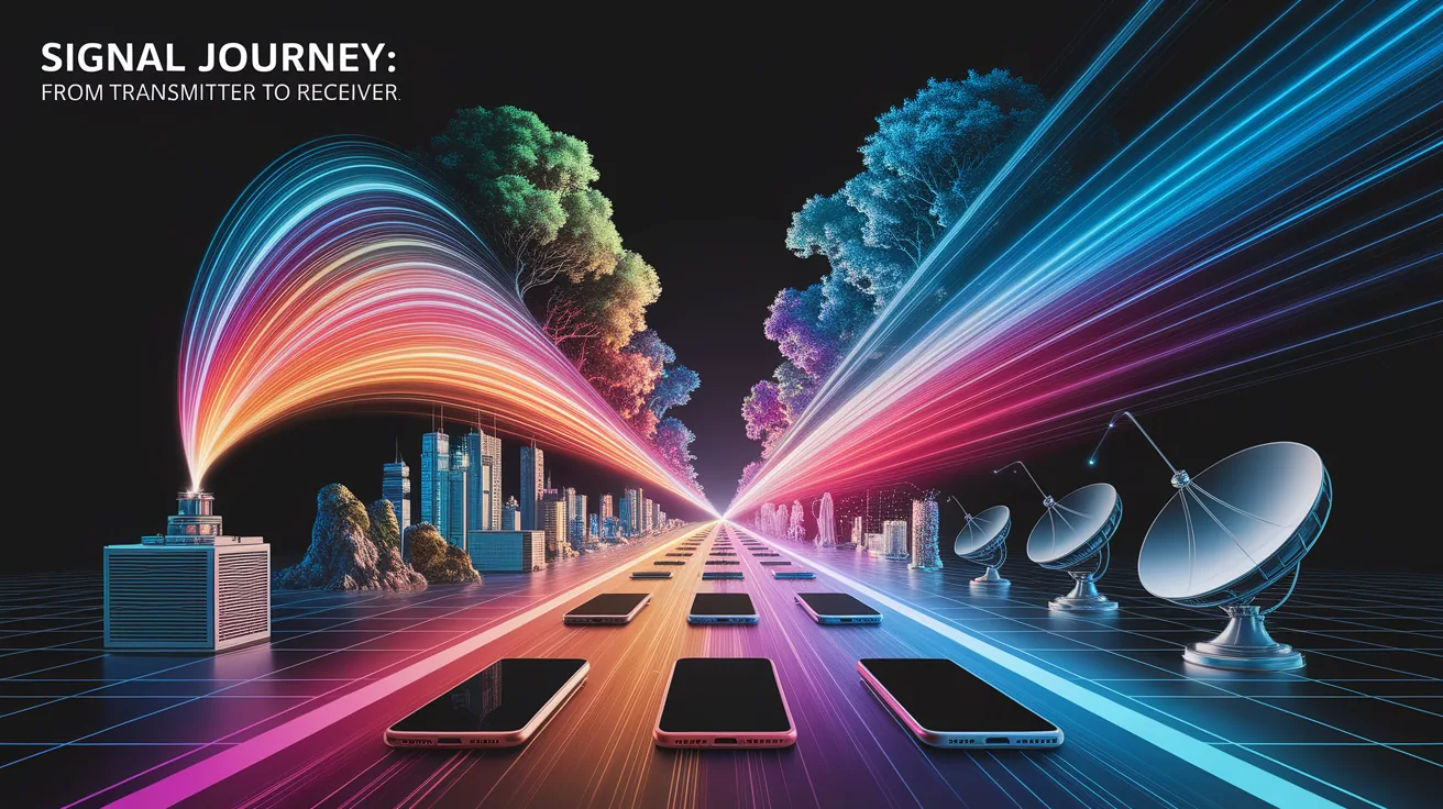 Illustration for Signal Journey: From Transmitter to Receiver