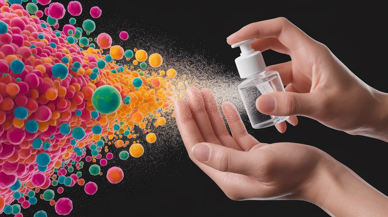 Illustration for How Hand Sanitizer Stops Microbes in Their Tracks