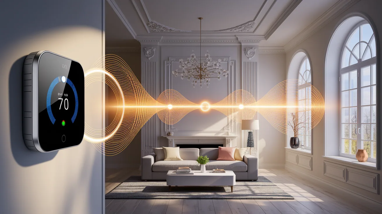 Illustration for Thermostat-to-HVAC Communication