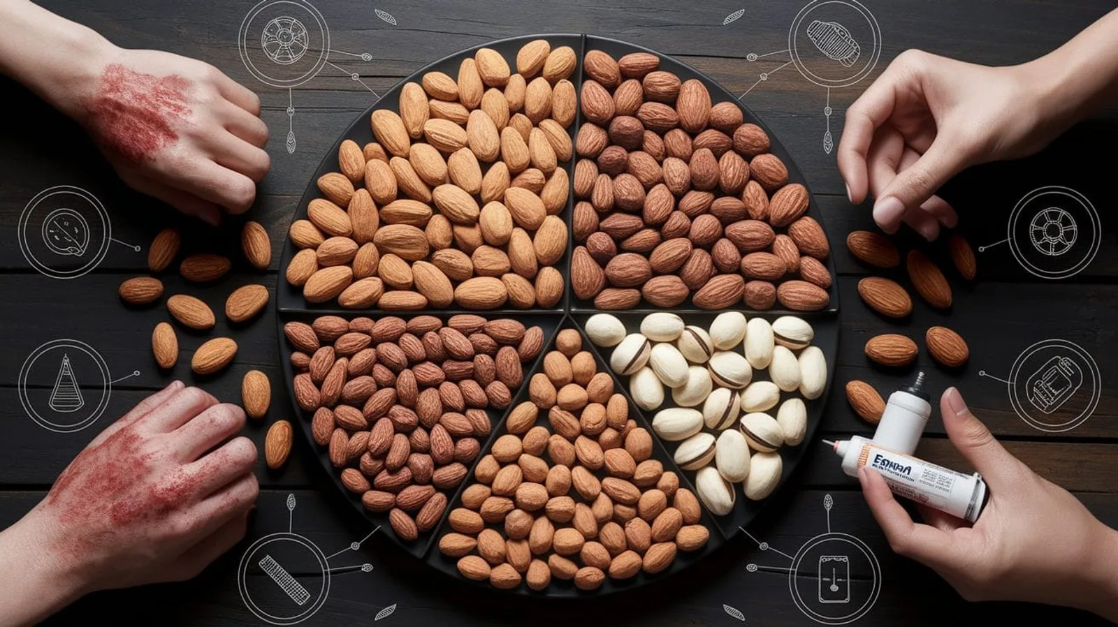 Featured illustration for Unraveling the Mystery: Why Are Some People Allergic to Nuts?