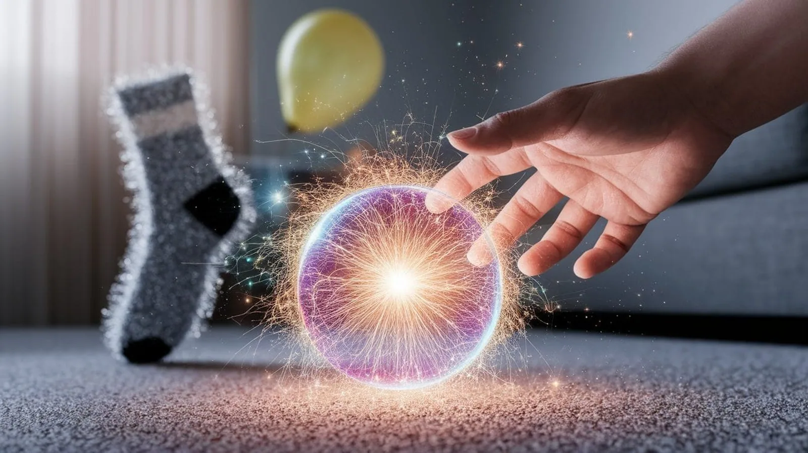 Featured illustration for Uncover the Surprising Factors: What Causes Static Electricity and How You Can Prevent It