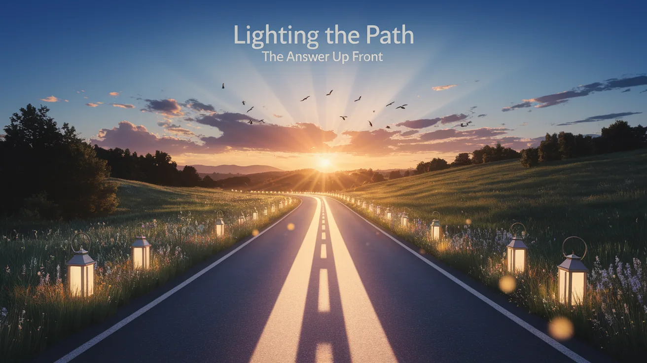 Illustration for Lighting the Path: The Answer Up Front