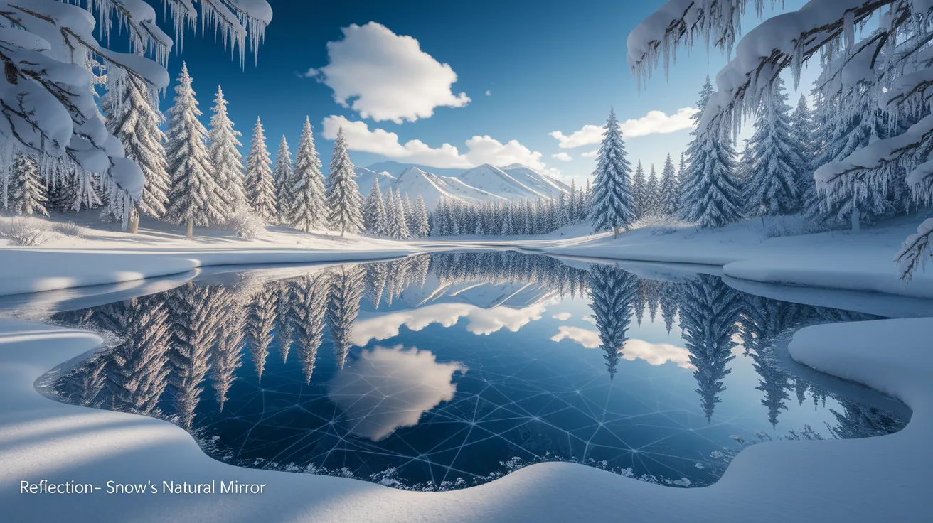 Illustration for Reflection – Snow’s Natural Mirror