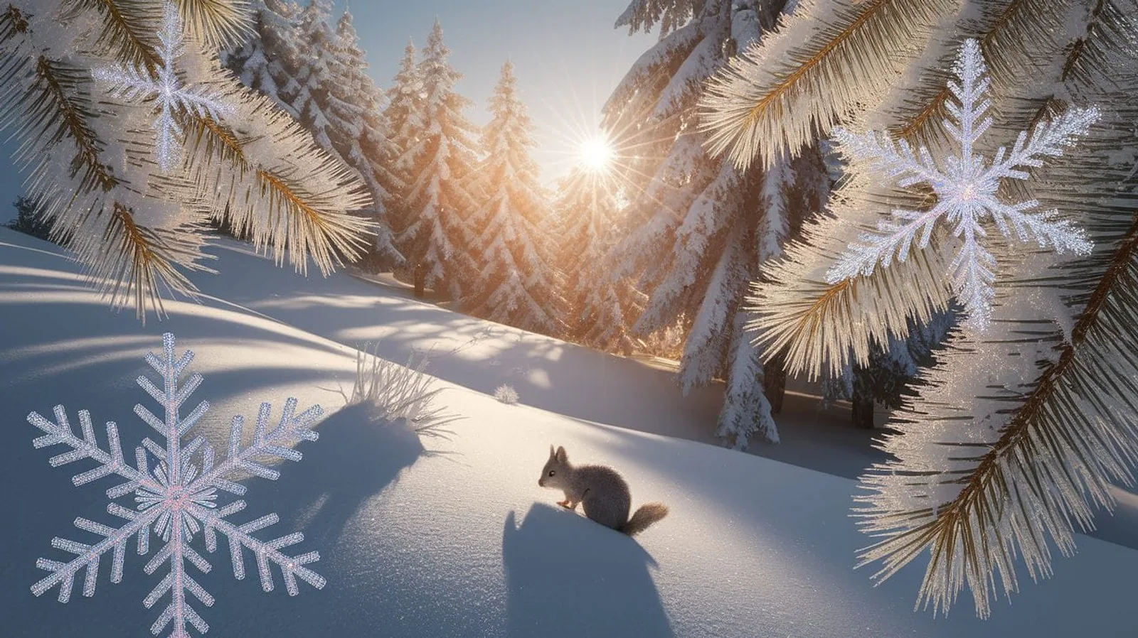 Featured illustration for Why Snow Sparkles: The Science Behind Winter’s Glitter