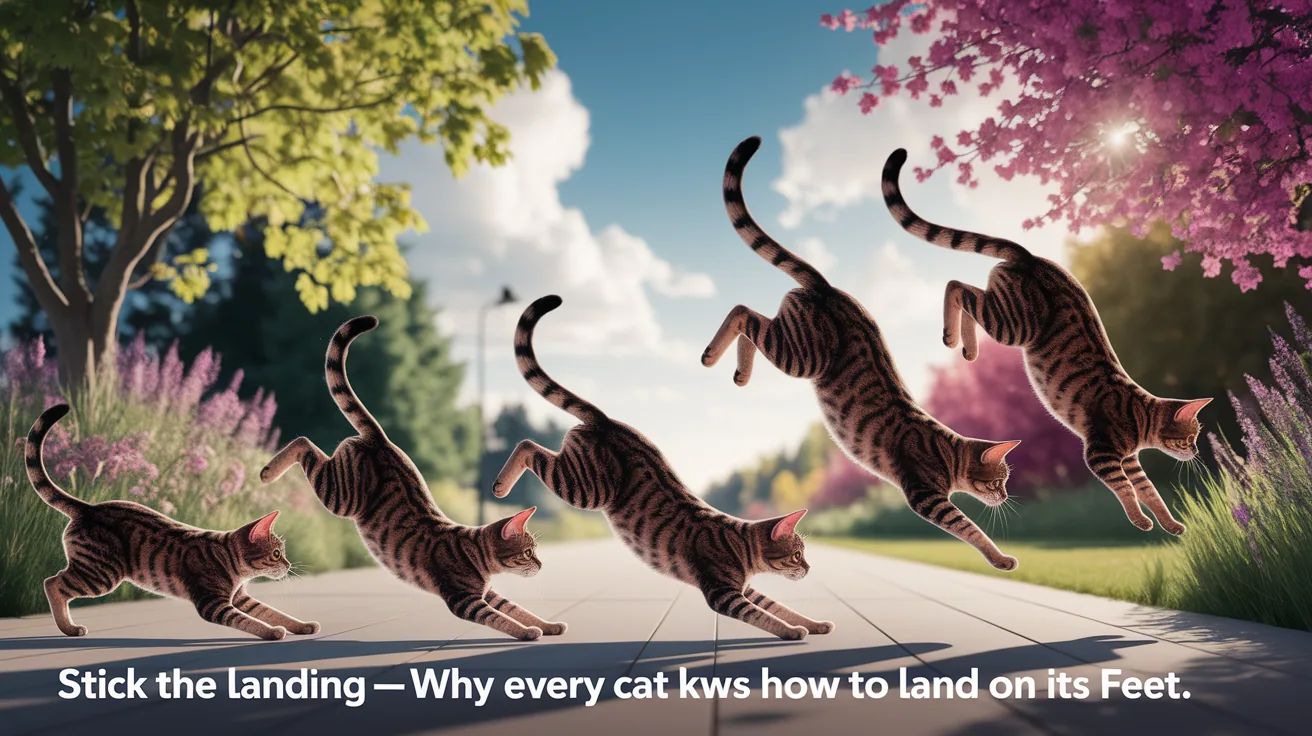 Illustration for Stick the Landing—Why Every Cat Knows How to Land on Its Feet