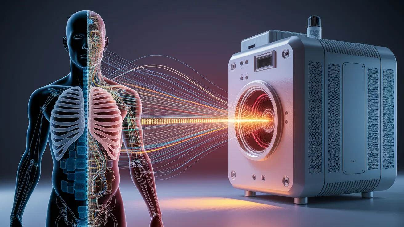 Illustration for From Body to Detector: Building the Image