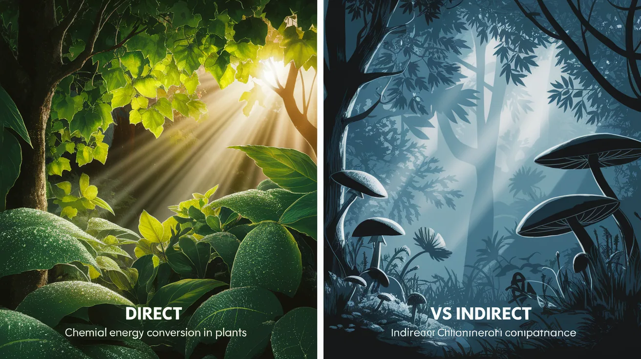 Illustration for Two Pathways to Light: Direct vs Indirect