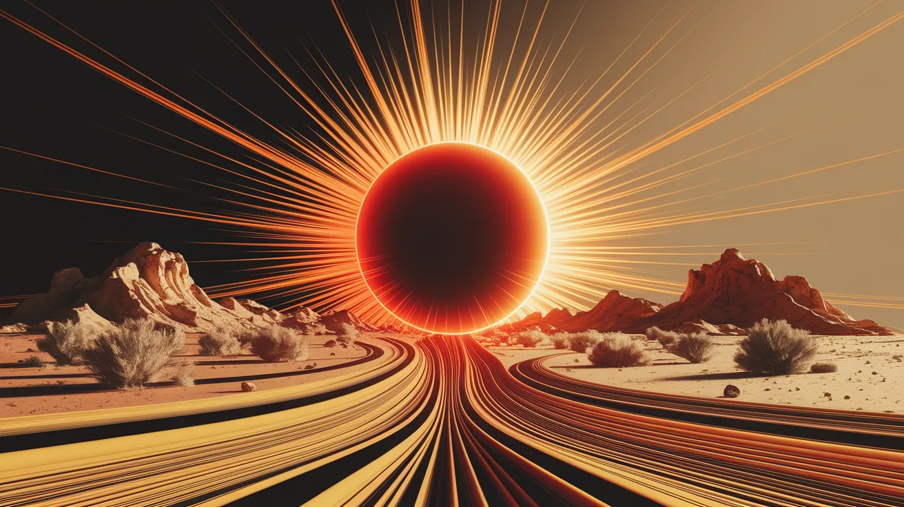 Illustration for Sunlight and Scorching Surroundings